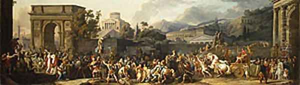 The Triumph of Aemilius Paulus 1789 Oil Painting by Carle Vernet