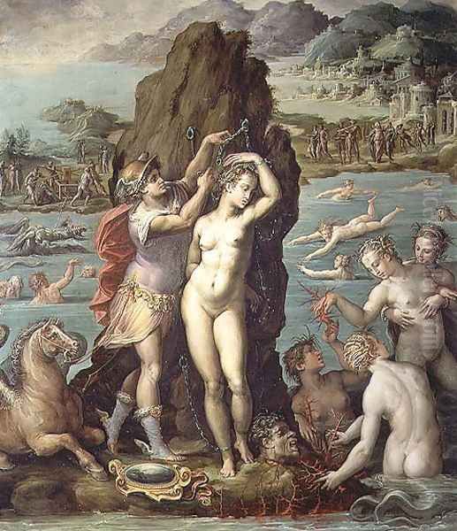 Perseus and Andromeda, 1572 Oil Painting by Giorgio Vasari