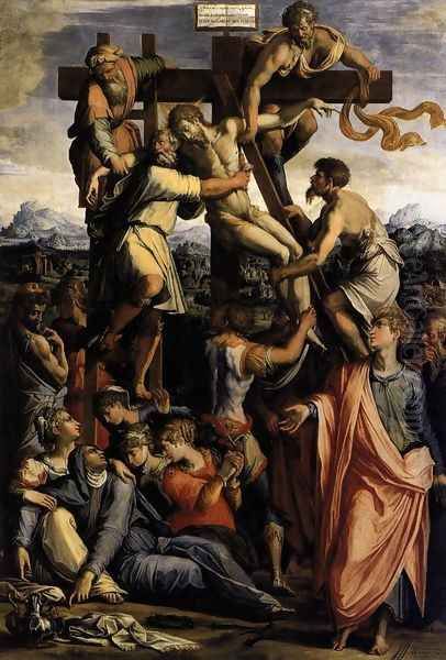 Deposition from the Cross c. 1540 Oil Painting by Giorgio Vasari