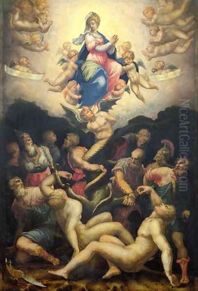 Allegory of the Immaculate Conception Oil Painting by Giorgio Vasari