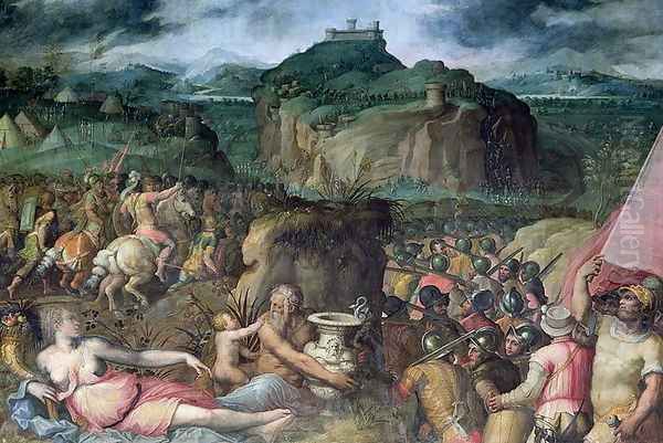 The Siege of San Leo Oil Painting by Giorgio Vasari