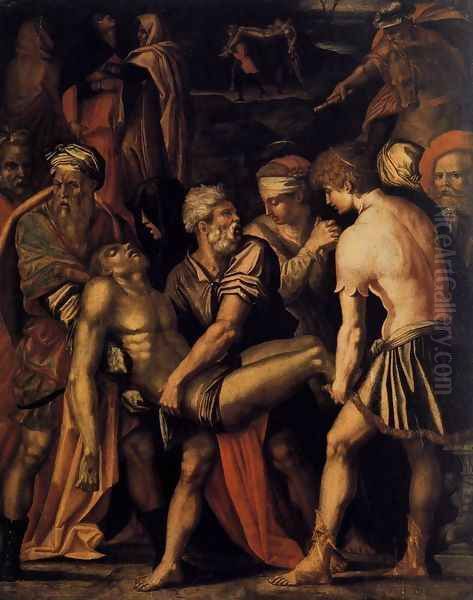 Entombment 1532 Oil Painting by Giorgio Vasari