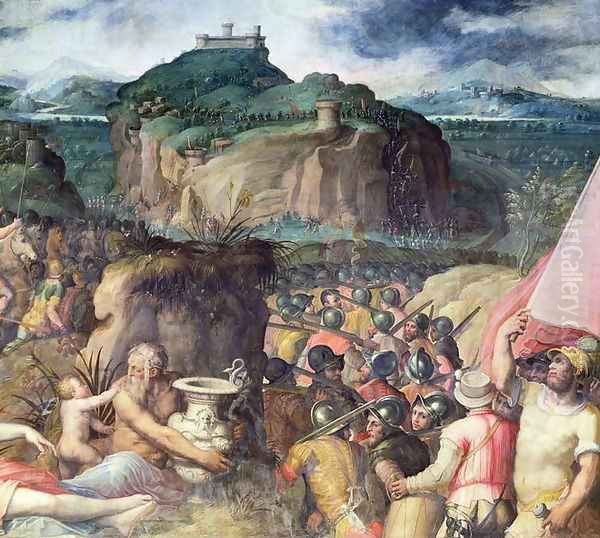 The Siege of San Leo 2 Oil Painting by Giorgio Vasari