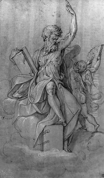 St. Matthew Oil Painting by Giorgio Vasari