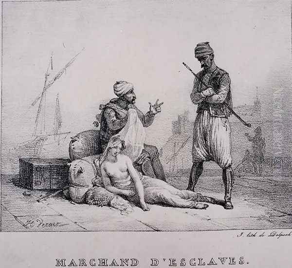 Slave Merchant, published 1820s Oil Painting by Horace Vernet