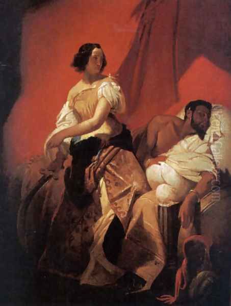 Judith and Holofernes Oil Painting by Horace Vernet