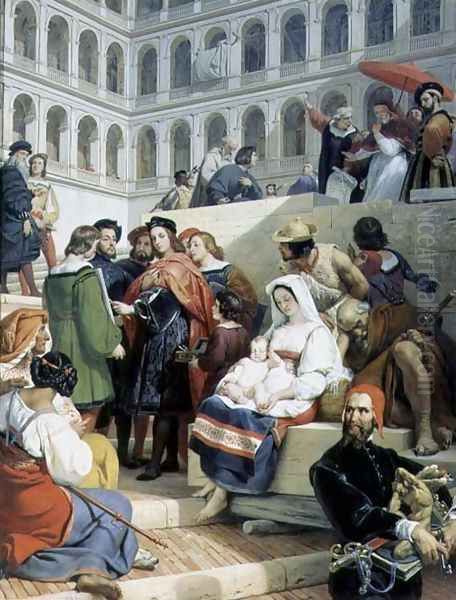 Raphael in the Vatican, 1832 Oil Painting by Horace Vernet