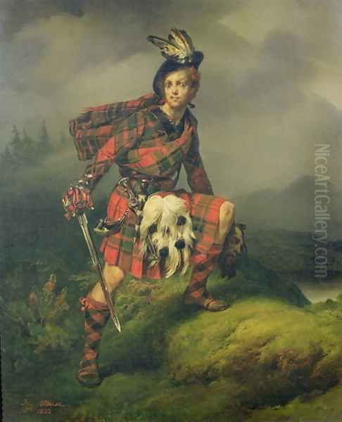 Allan MAulay, 1823 Oil Painting by Horace Vernet