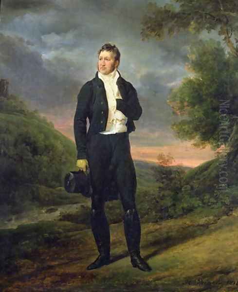 Louis-Philippe 1773-1850 Duke of Orleans, 1818 Oil Painting by Horace Vernet