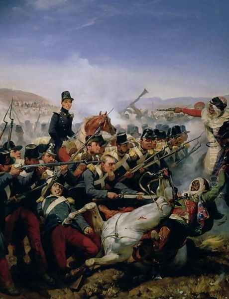 The Battle of Somah, 1839 Oil Painting by Horace Vernet