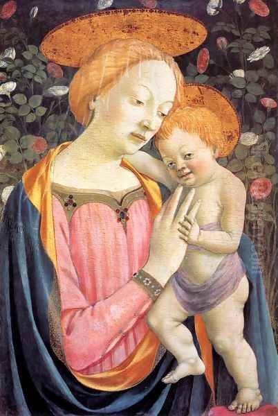 Madonna and Child after 1447 Oil Painting by Domenico Veneziano