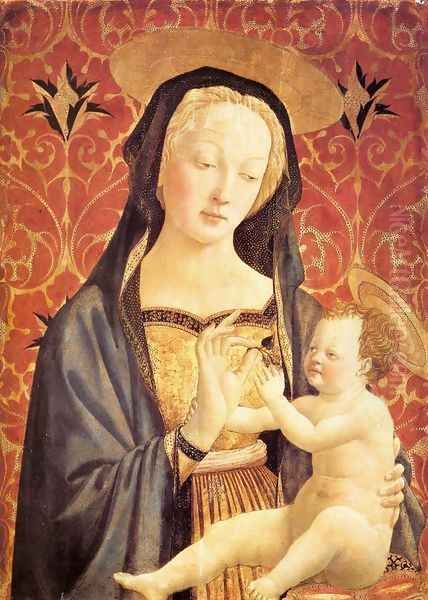 Madonna and Child 1435-37 Oil Painting by Domenico Veneziano