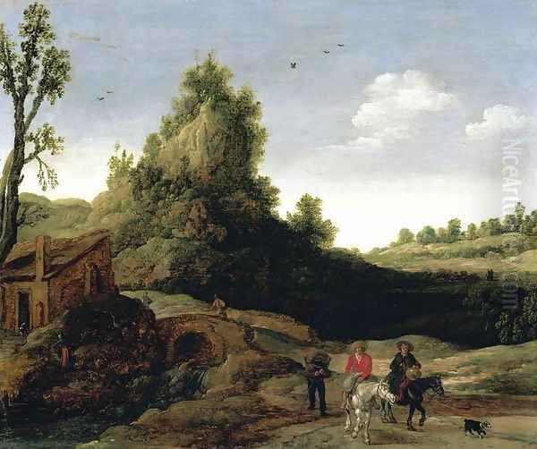 Landscape 1622 Oil Painting by Esaias Van De Velde