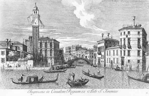 San Geremia and the Entrance of Cannaregio 1735 Oil Painting by Antonio Visentini