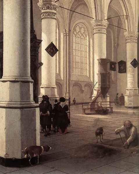 The New Church at Delft Oil Painting by Hendrick Van Vliet