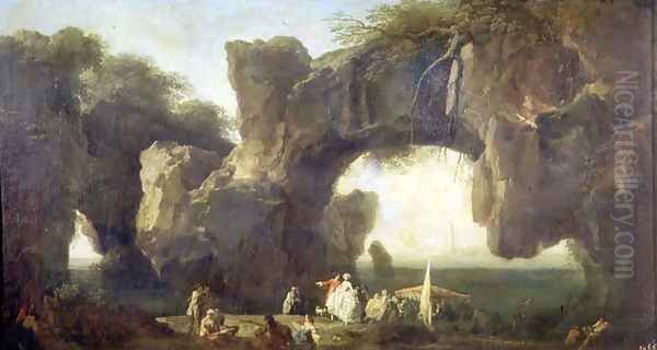 View of Sorrento Oil Painting by Claude-joseph Vernet