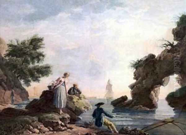 The Fishers Fortune Oil Painting by Claude-joseph Vernet