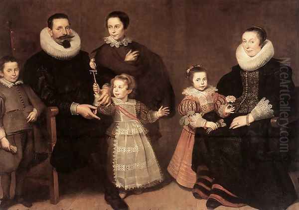 Family Portrait 1631 Oil Painting by Cornelis De Vos