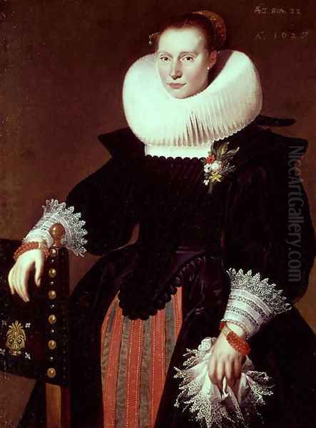 Portrait of a Woman Oil Painting by Cornelis De Vos