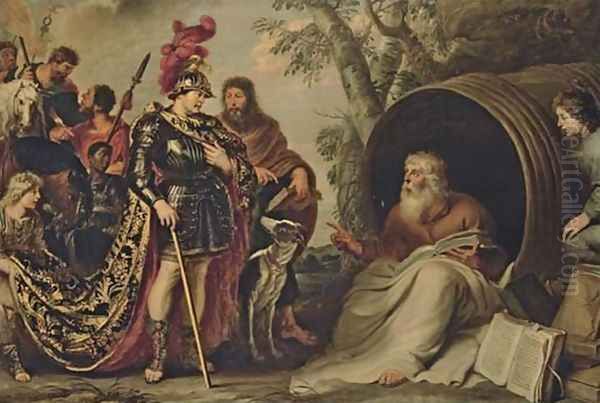 Alexander and Diogenes Oil Painting by Cornelis De Vos