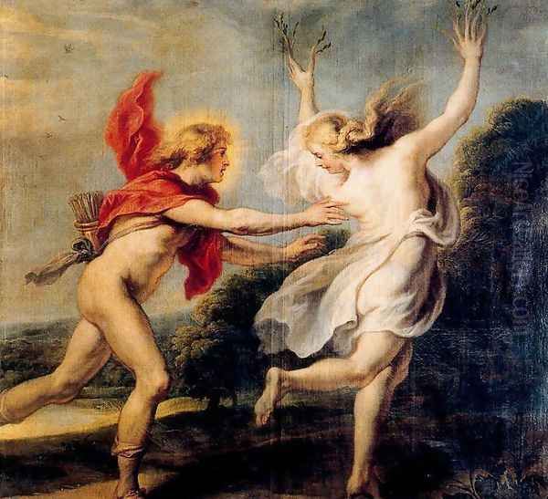 Apollo chasing Daphne Oil Painting by Cornelis De Vos