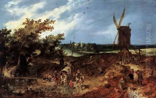 Summer Oil Painting by Adriaen Pietersz. Van De Venne