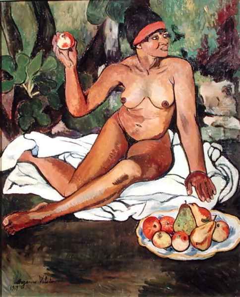 Young Half-Caste Woman Oil Painting by Suzanne Valadon