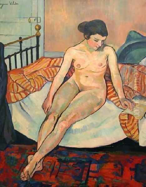 Sitting Nude Oil Painting by Suzanne Valadon