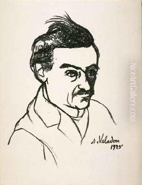 Portrait Of Utrillo Oil Painting by Suzanne Valadon