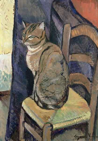 Study of a Cat, 1918 Oil Painting by Suzanne Valadon