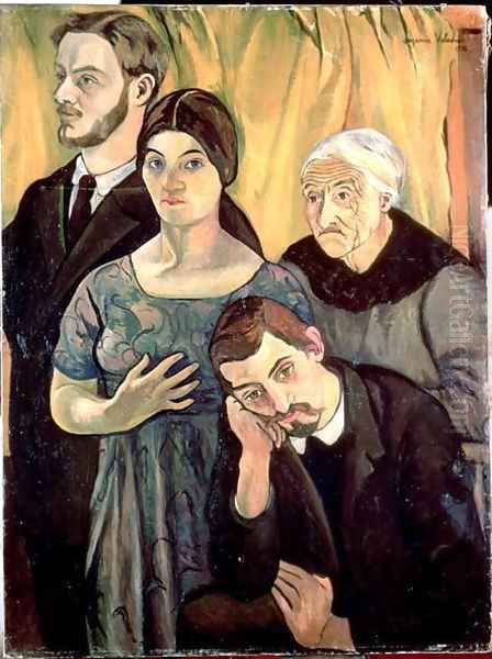 Family Group, 1912 Oil Painting by Suzanne Valadon