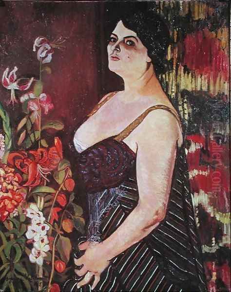 Portrait of Madame Coquiot, 1918 Oil Painting by Suzanne Valadon