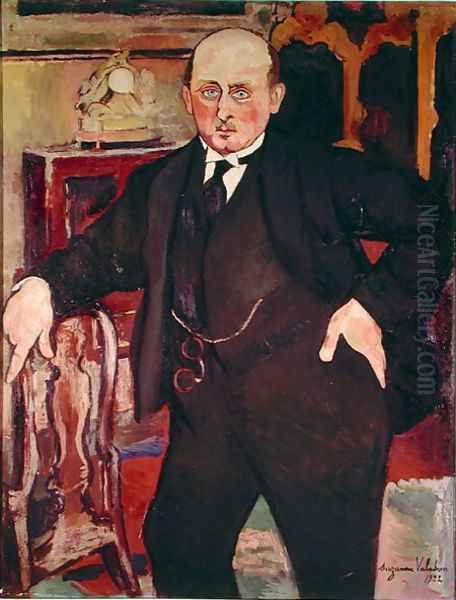 Portrait of Monsieur Mori, 1922 Oil Painting by Suzanne Valadon