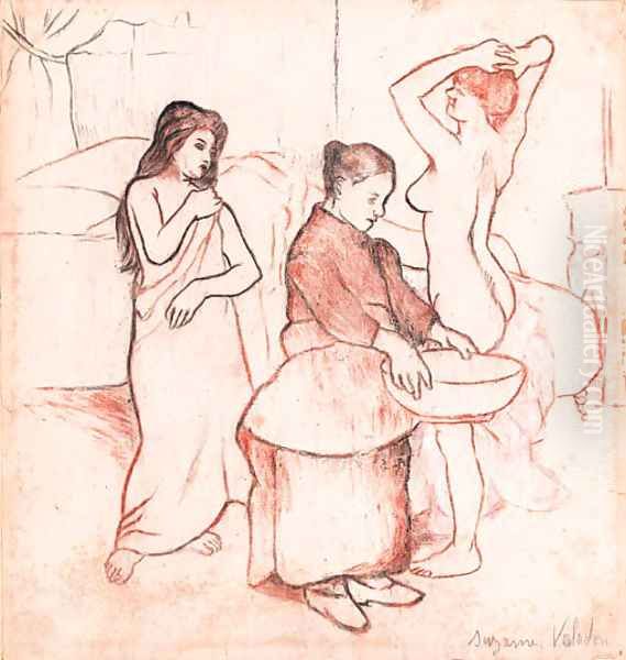 La toilette Oil Painting by Suzanne Valadon