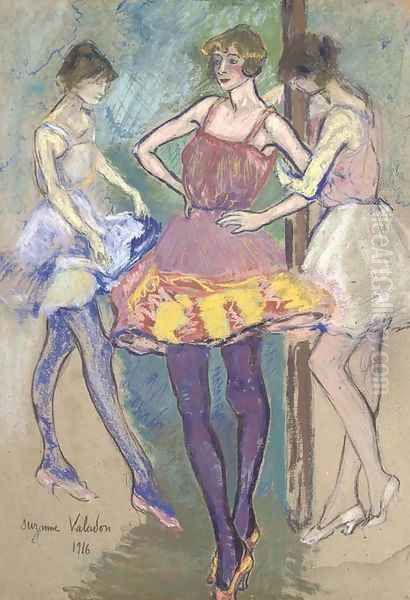 Trois danseuses Oil Painting by Suzanne Valadon