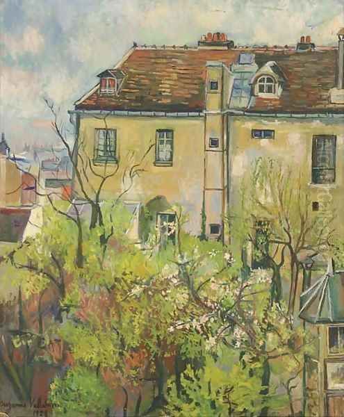 Le Jardin de la rue Cortot Oil Painting by Suzanne Valadon