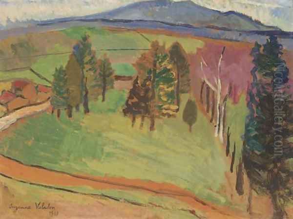 Une route a la campagne Oil Painting by Suzanne Valadon