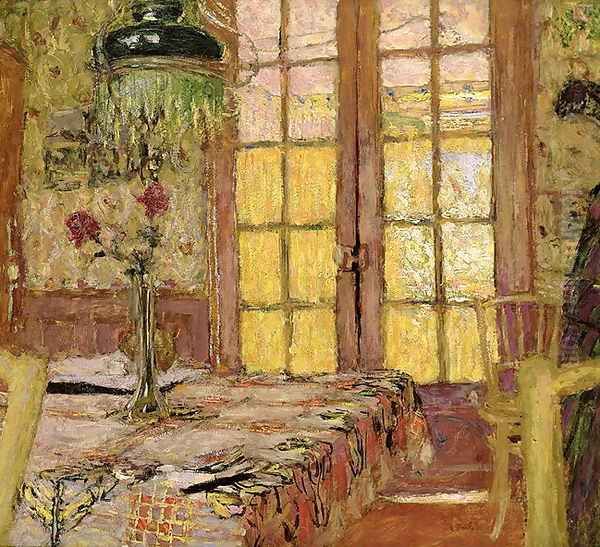 Madame Vuillard in the Dining Room, 1919-25 Oil Painting by Jean-Edouard Vuillard