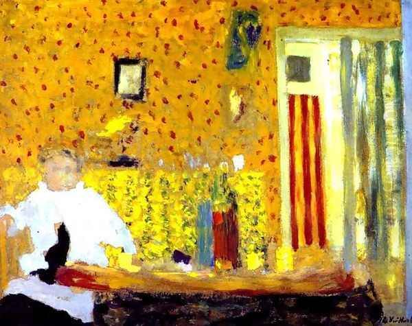 After the Meal. c. 1900 Oil Painting by Jean-Edouard Vuillard