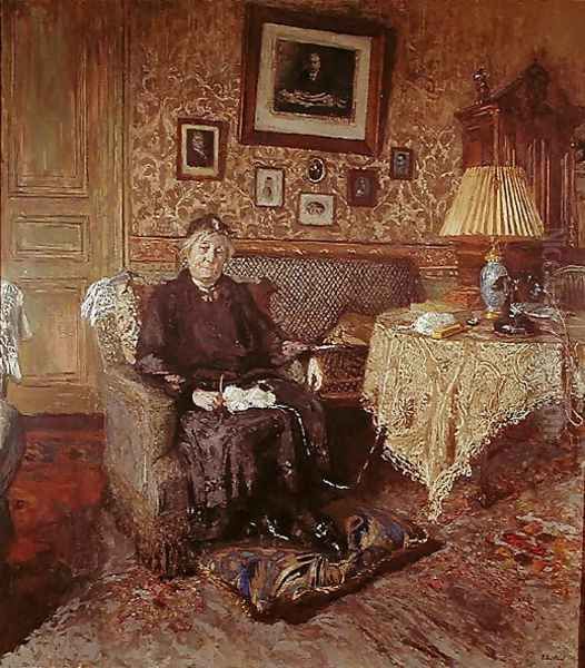 Madame Adrien Benard (1853-1935) 1928-29 Oil Painting by Jean-Edouard Vuillard