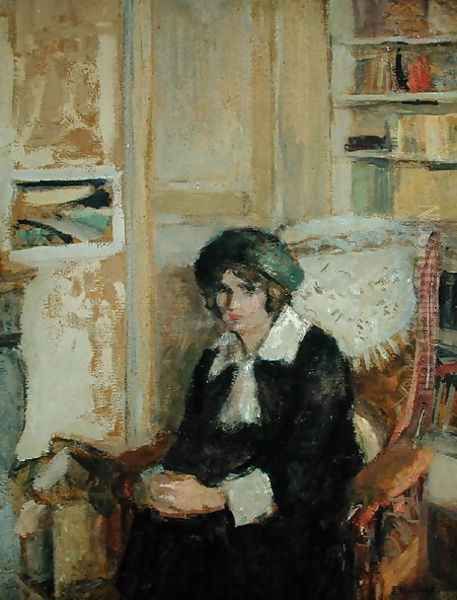 Lucie Belin at the Artist's Home, 1912 Oil Painting by Jean-Edouard Vuillard