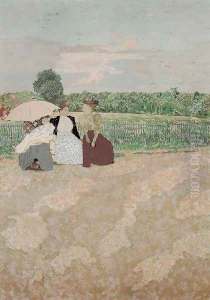 Conversation Oil Painting by Jean-Edouard Vuillard