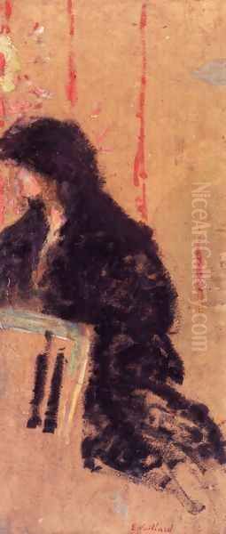 A Somber Dress Oil Painting by Jean-Edouard Vuillard