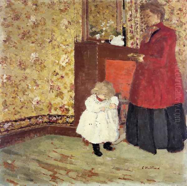 Mother and Child, 1900 Oil Painting by Jean-Edouard Vuillard