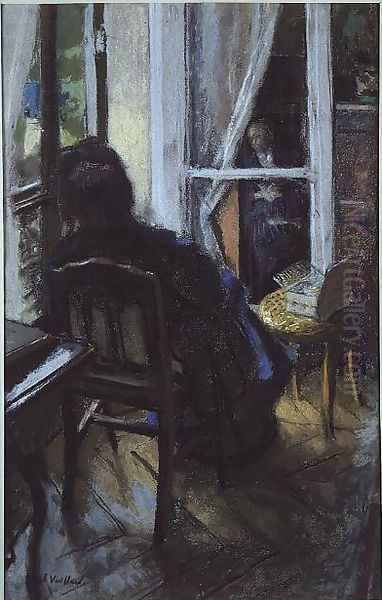 At the Window Oil Painting by Jean-Edouard Vuillard