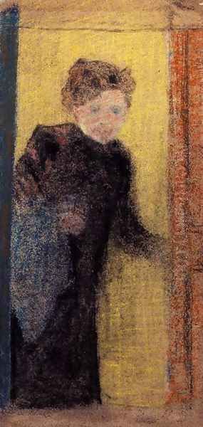 Woman at the Door Oil Painting by Jean-Edouard Vuillard