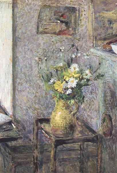 Stoneware Vase with Flowers Oil Painting by Jean-Edouard Vuillard