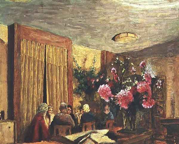 The Card Party, c.1923 ( Oil Painting by Jean-Edouard Vuillard