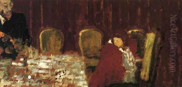 The Dining Room Oil Painting by Jean-Edouard Vuillard