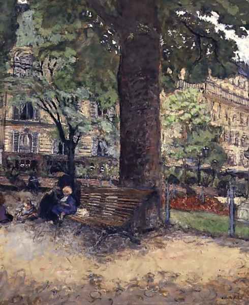 The Square at Vintimille, c.1925 Oil Painting by Jean-Edouard Vuillard